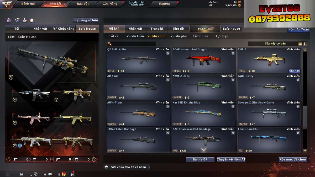shop acc cf uy tin gia re